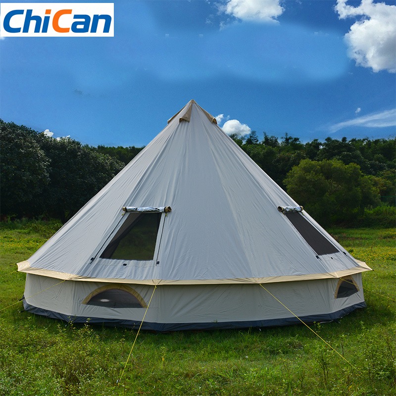 Outdoor Yurt Camping - 【Hot】6-10Persons Glaming Luxury Mongolia Yurt Family