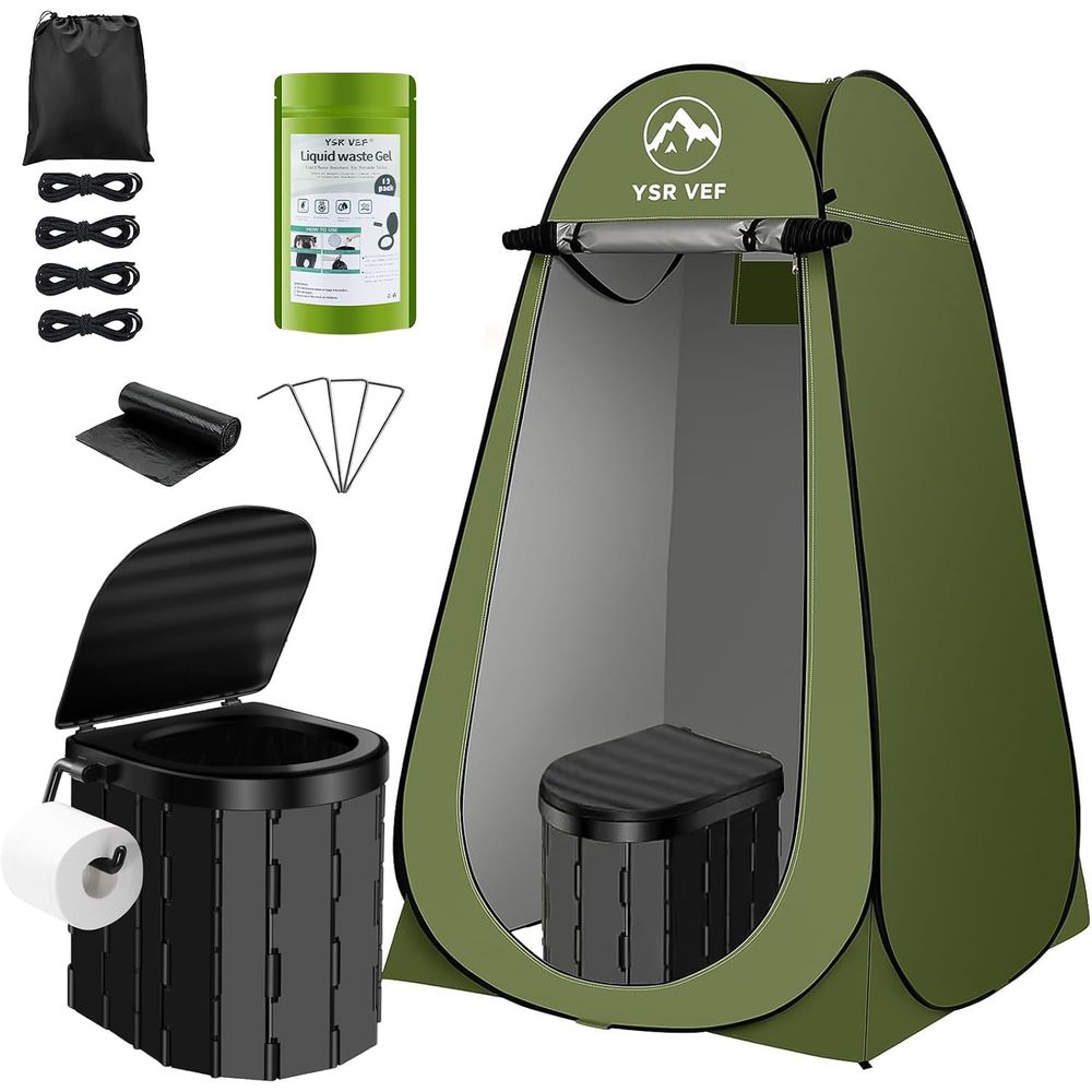 Outdoor Camping Kit - Portable Toilet Kit, Camping Toilet with