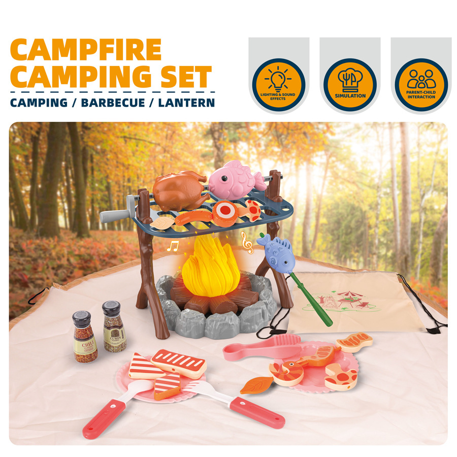 Outdoor Camping Kit - Kids Outdoor Adventure Tool Set Campfire