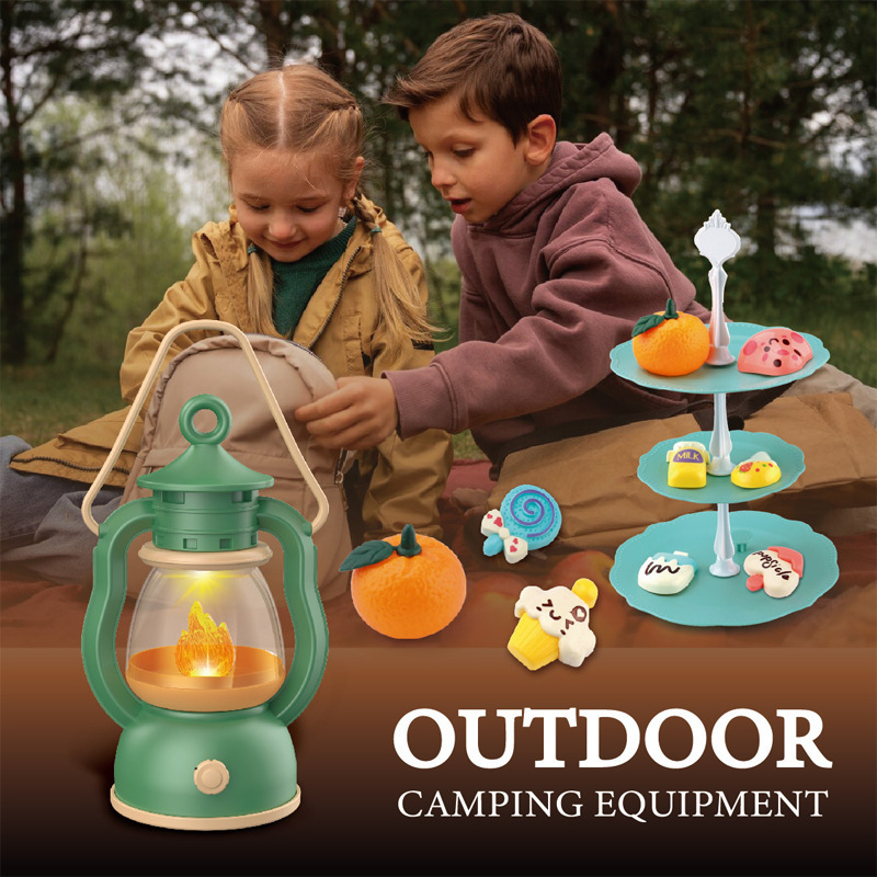 Outdoor Camping Kit - Kids Camping Set Campfire Pretend Play