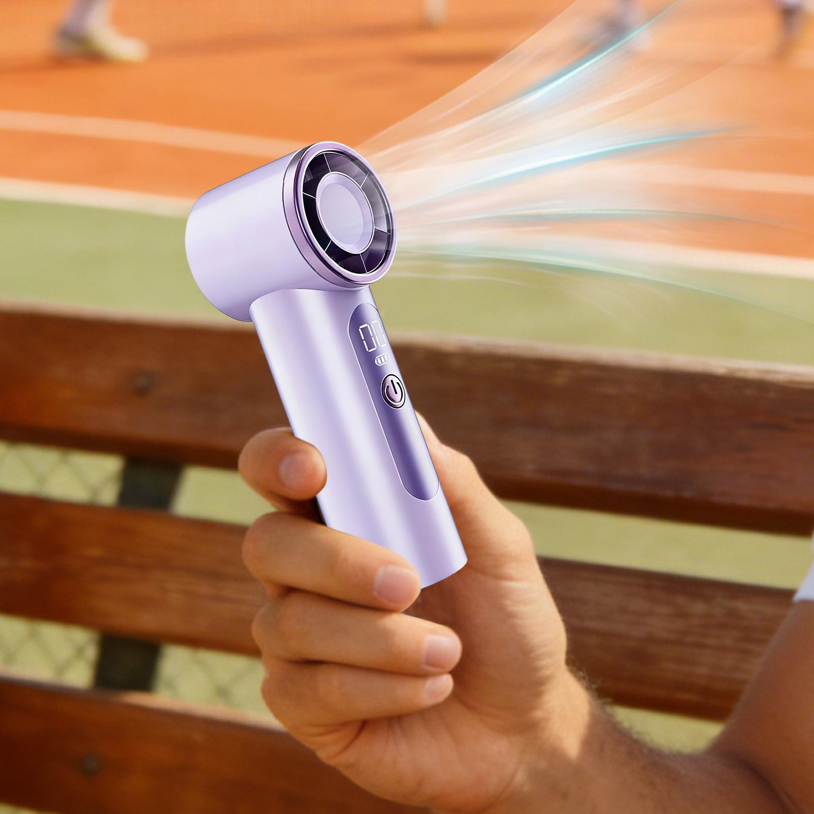 USB Rechargeable Mini Handheld - đánh giá và giá Outdoor Camping Ventilator