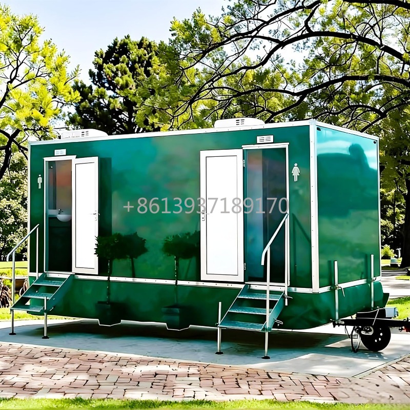 Mobile Toilet Trailer with Bas - đánh giá và giá Outdoor Camping Trailer