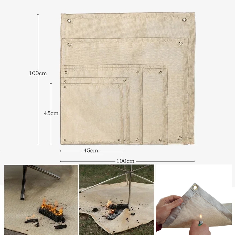 Camping Fireproof Mat Heat Res - đánh giá và giá Outdoor Camping Blanket