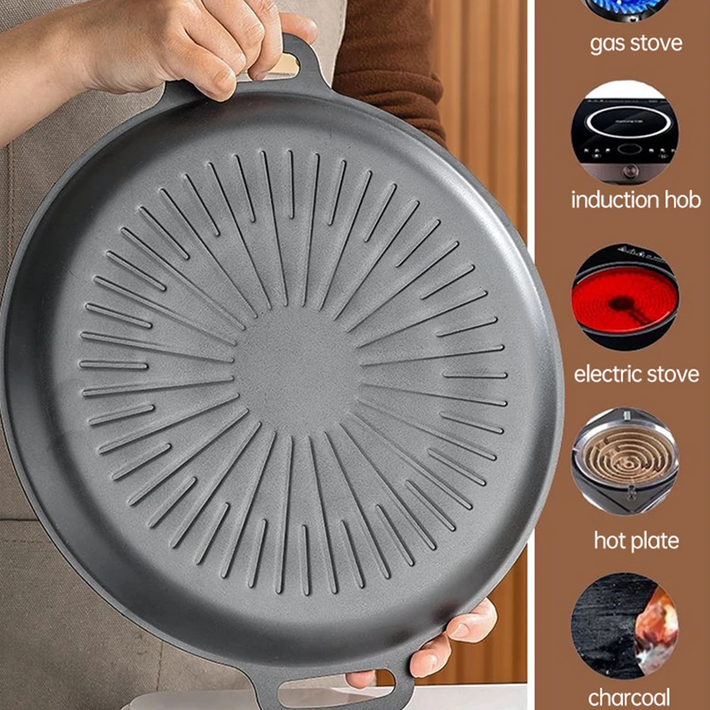 34CM Outdoor BBQ Grill Pan Non - đánh giá và giá Kitchen Outdoor Camping