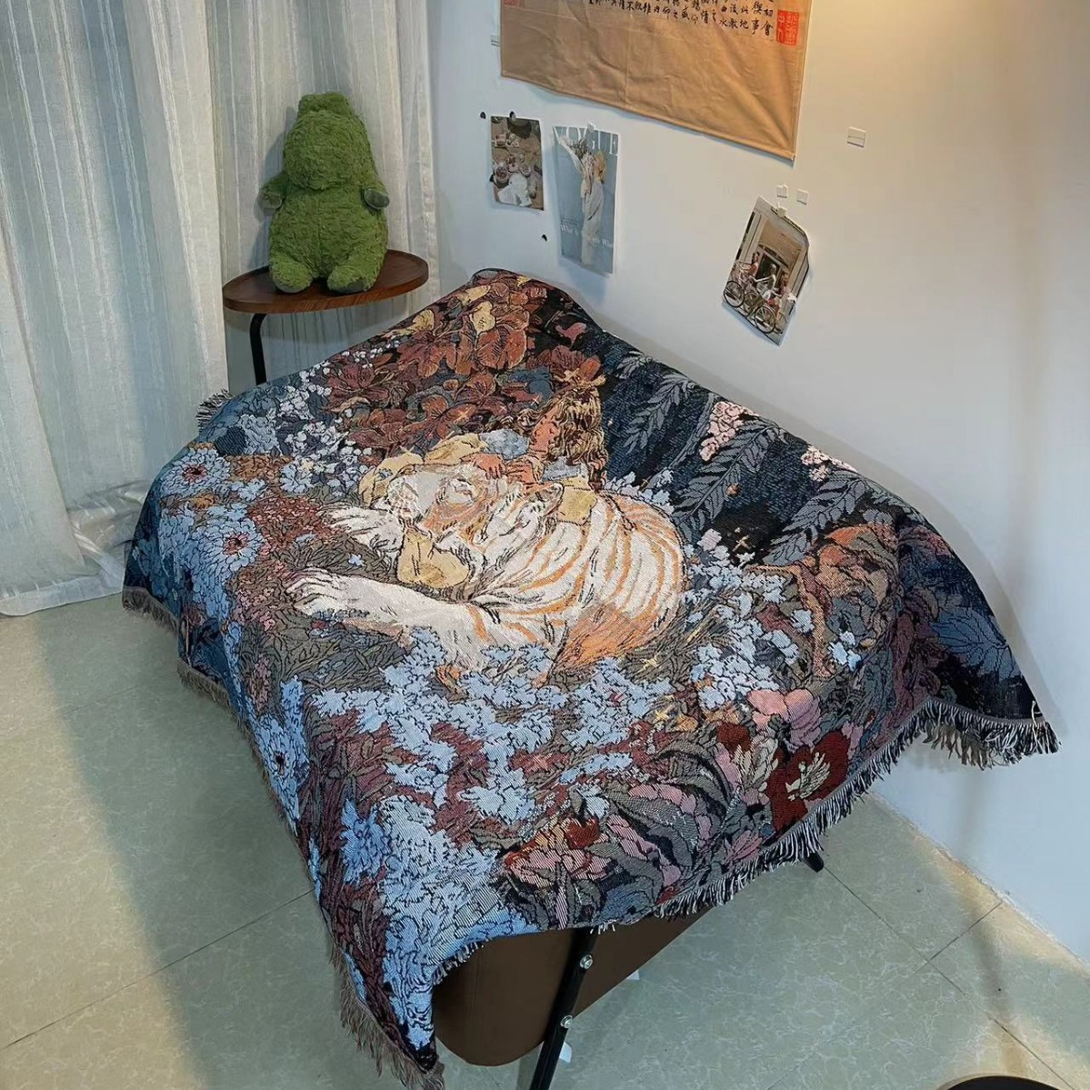 Hippie Psychedelic Tiger Tapes - đánh giá và giá Outdoor Camping Blanket