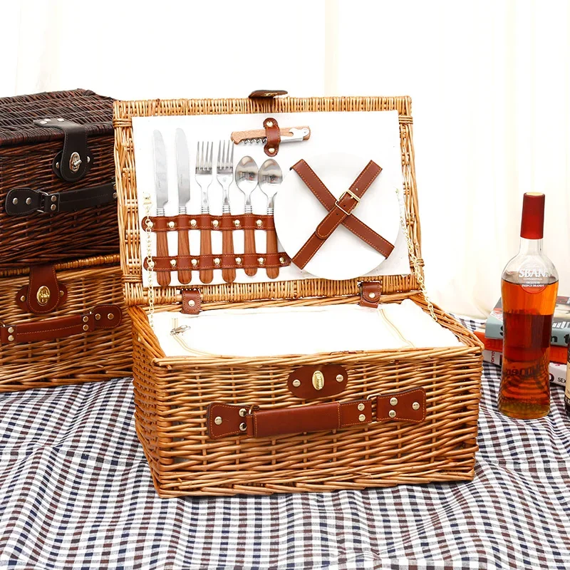 Family Outing Picnic Basket, O - đánh giá và giá Outdoor Camping Box
