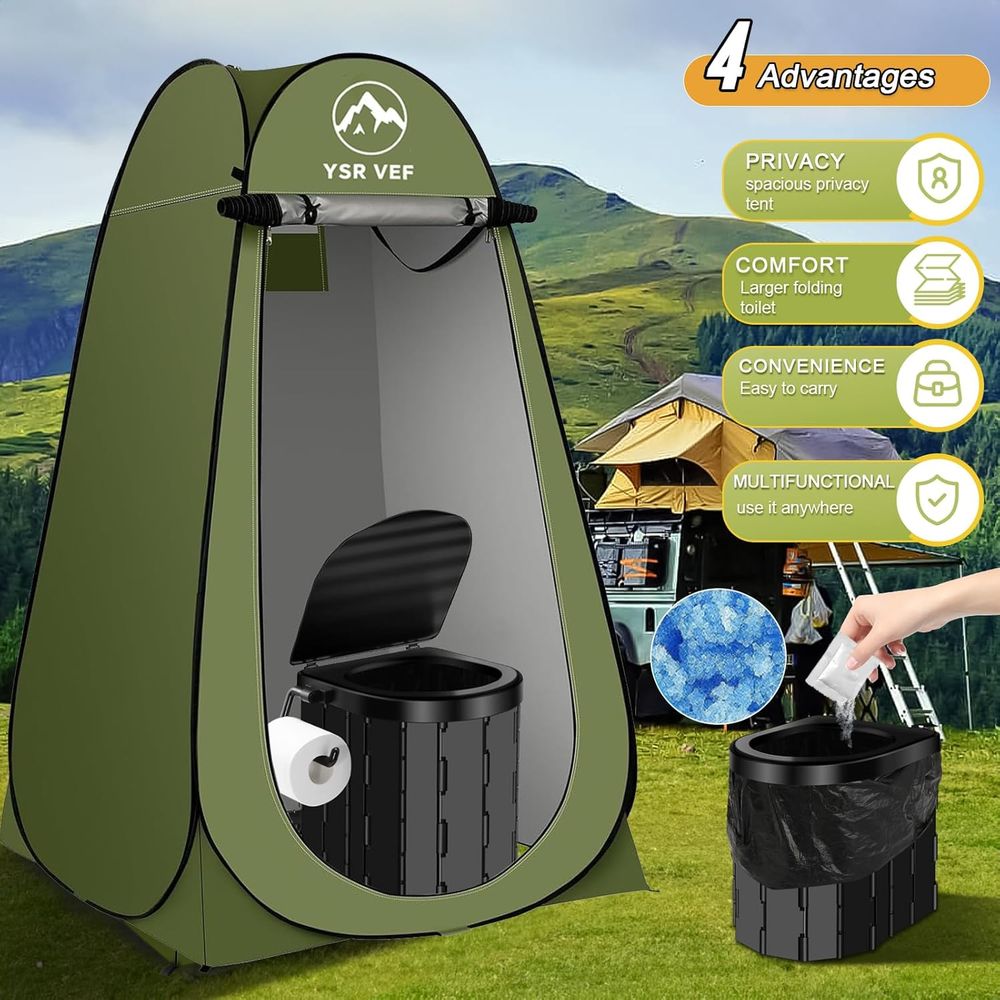 Portable Toilet Kit, Camping T - đánh giá và giá Outdoor Camping Kit