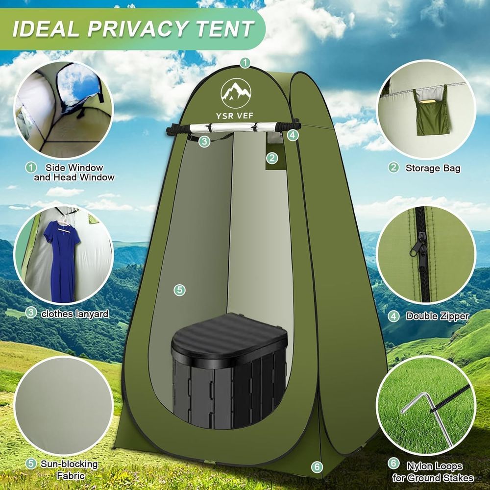 Portable Toilet Kit, Camping T - đánh giá và giá Outdoor Camping Kit