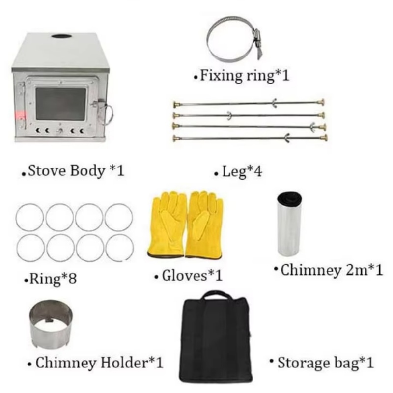 Foldable  Tent Stove Lightweig - đánh giá và giá Outdoor Camping Stove Wood