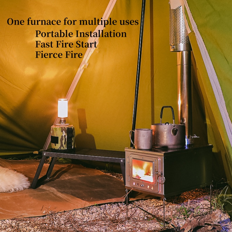 Foldable  Tent Stove Lightweig - đánh giá và giá Outdoor Camping Stove Wood