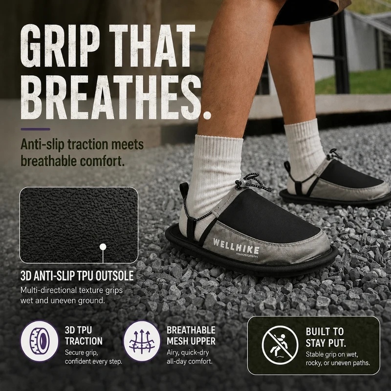 Quick Dry Camping Slippers Wad - đánh giá và giá Outdoor Camping Slippers