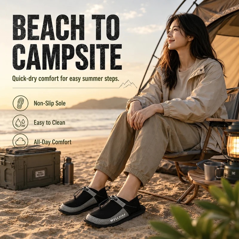 Quick Dry Camping Slippers Wad - đánh giá và giá Outdoor Camping Slippers