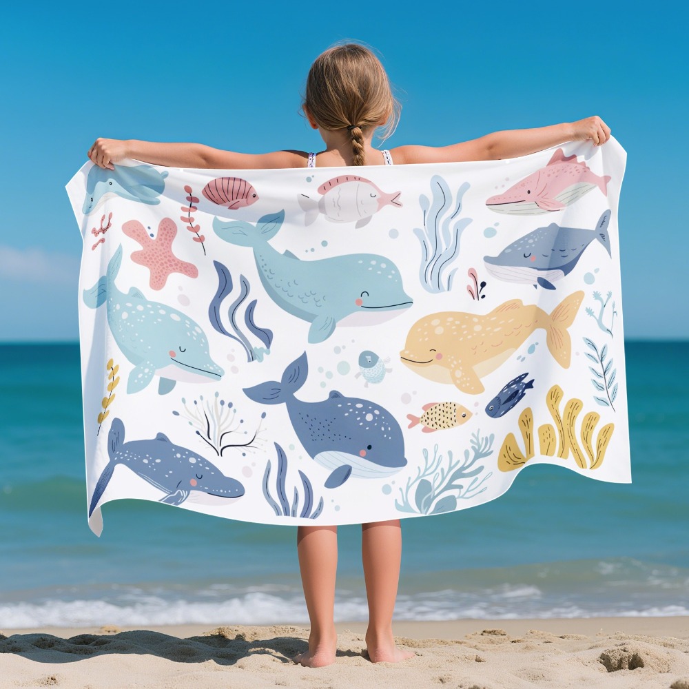Cartoon Pattern Beach Towel Ki - đánh giá và giá Outdoor Camping Blanket