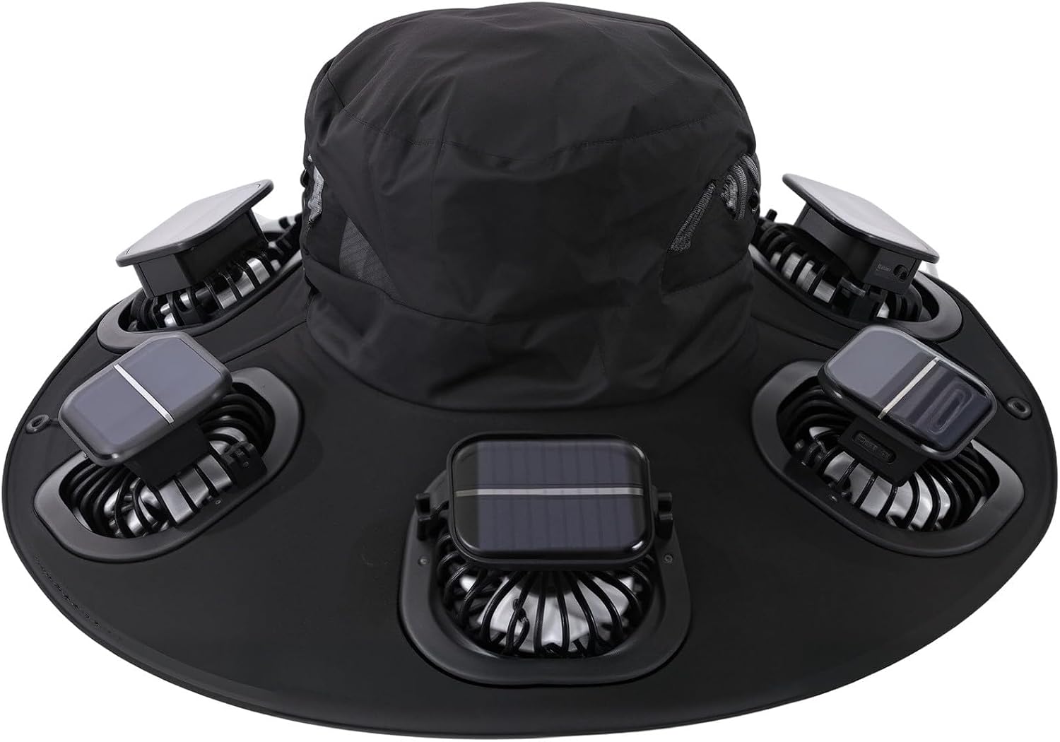 Hot 6 Fans Solar Fan Hat Breat - đánh giá và giá Outdoor Camping Ventilator