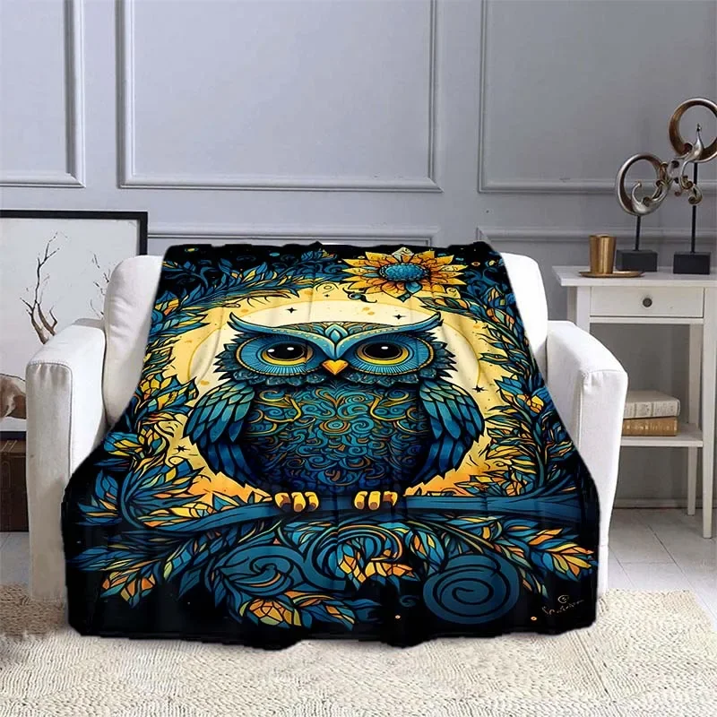 10 Sizes Owl Pattern Blanket W - đánh giá và giá Outdoor Camping Heated Blanket