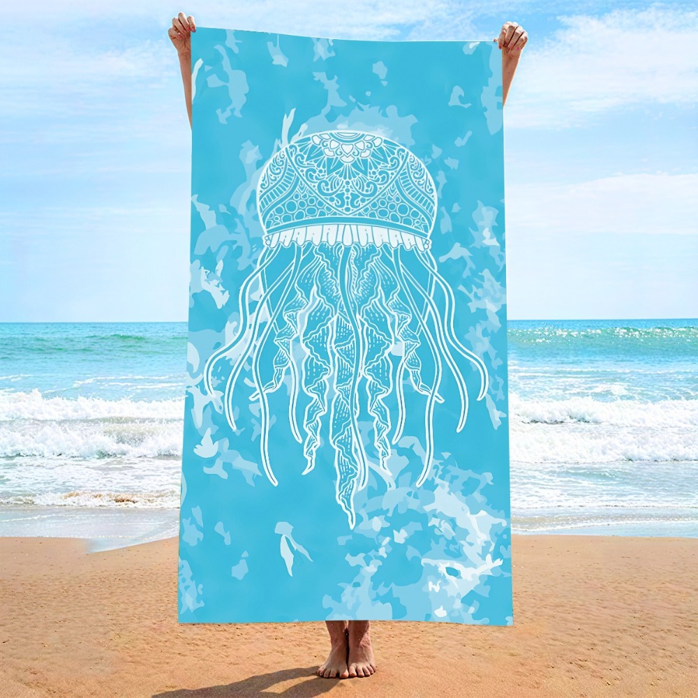 27.5x55inch Blue Ocean Jellyfi - đánh giá và giá Outdoor Camping Blanket