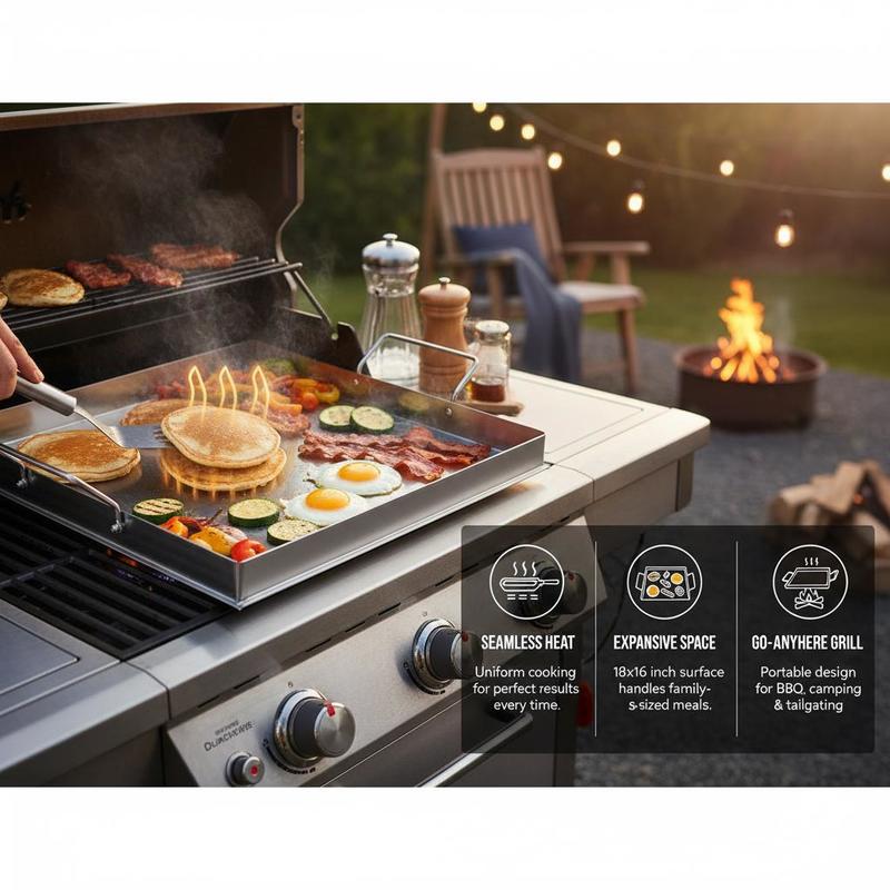 Universal Flat Top Griddle 18x - đánh giá và giá Kitchen Outdoor Camping