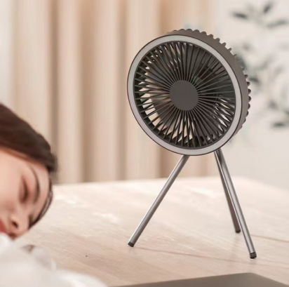 Portable Camping Fan with LED  - đánh giá và giá Outdoor Camping Ventilator