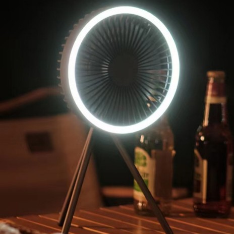 Portable Camping Fan with LED  - đánh giá và giá Outdoor Camping Ventilator