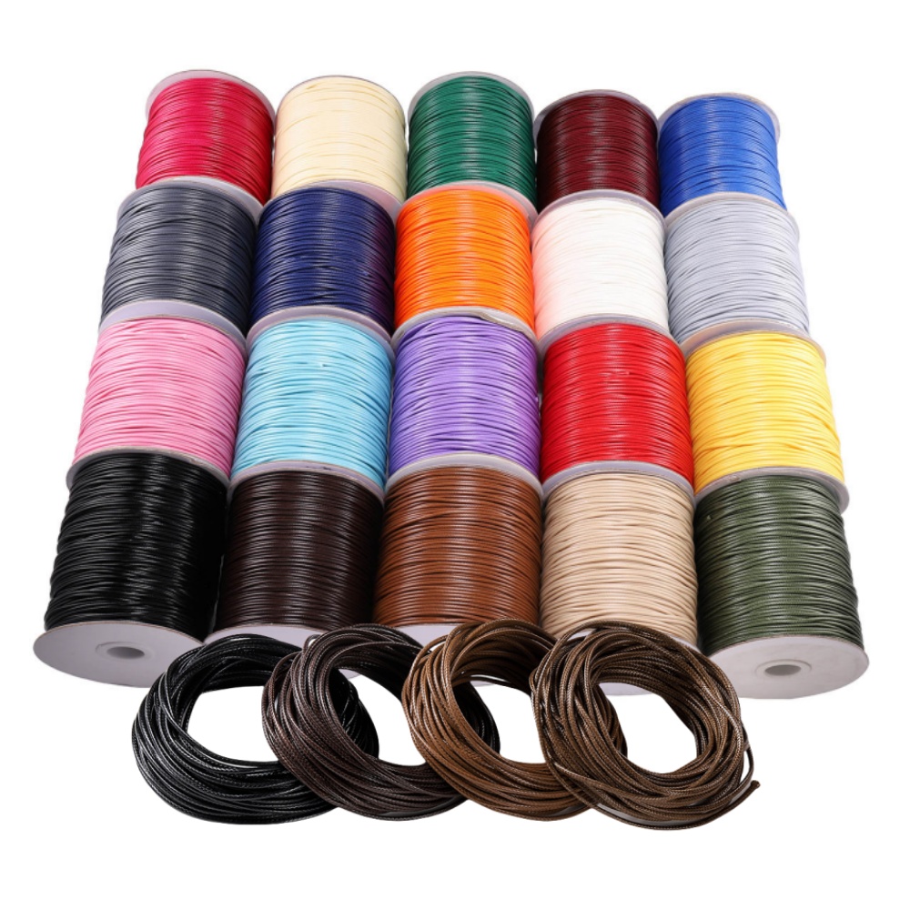 10M/Lot 0.5-2.5mm Leather Line - đánh giá và giá Paracord Bracelet