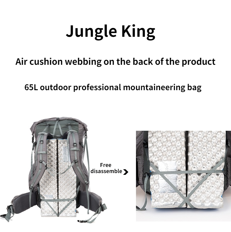 JungleKing CY1040 Water-resist - đánh giá và giá Lightweight Backpack 65L