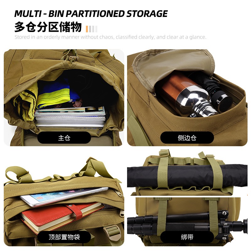 65L Large Capacity Tactical Ba - đánh giá và giá Lightweight Backpack 65L