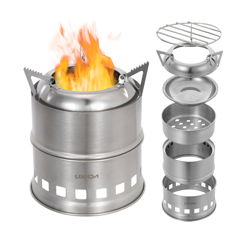 Lixada Stainless Steel Wood St - đánh giá và giá Outdoor Camping Stove Wood