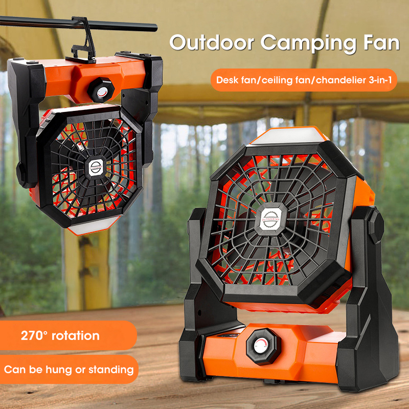 10000mAh Camping Fan with LED  - đánh giá và giá Outdoor Camping Ventilator