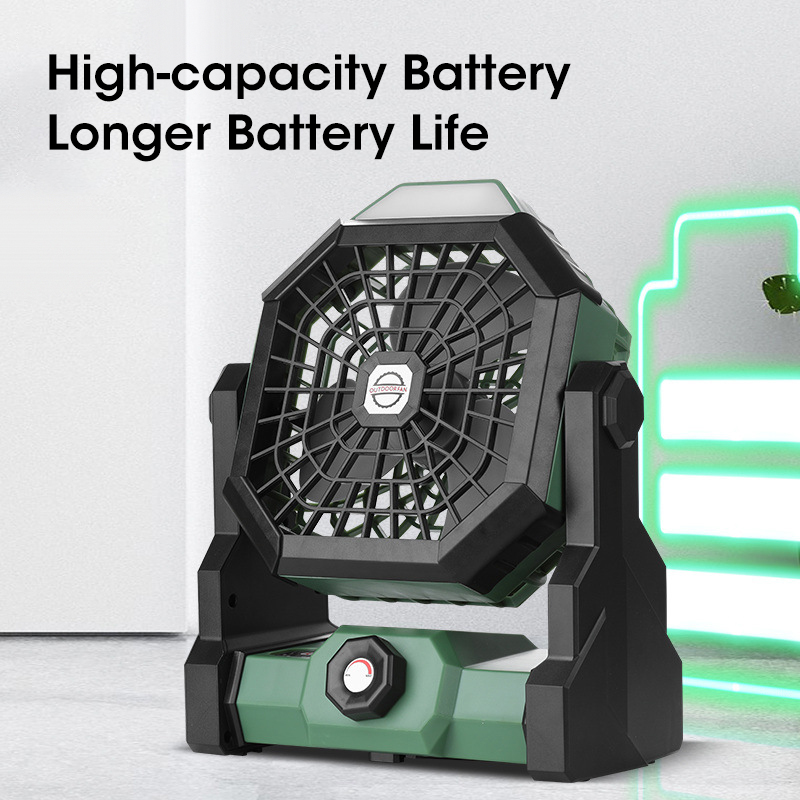10000mAh Camping Fan with LED  - đánh giá và giá Outdoor Camping Ventilator