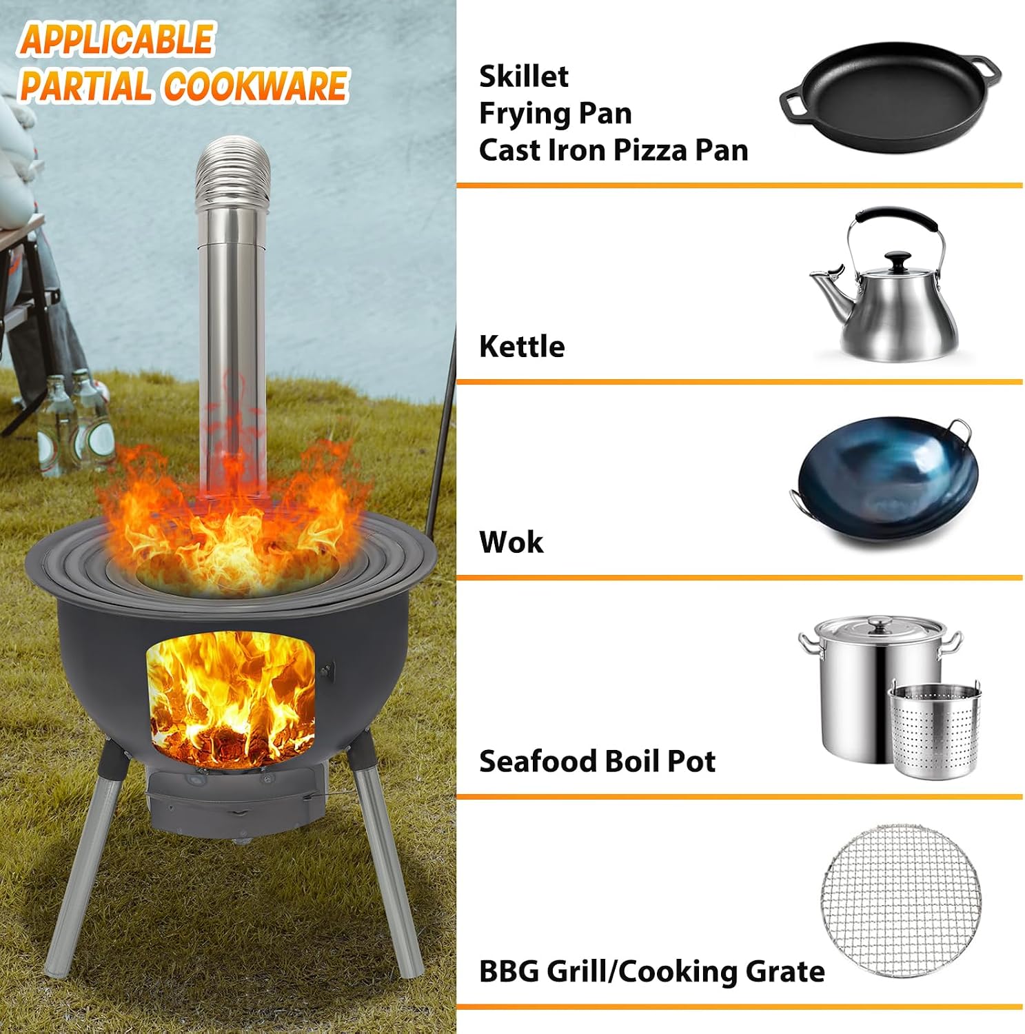 Portable Wood Burning Rocket S - đánh giá và giá Outdoor Camping Stove Wood
