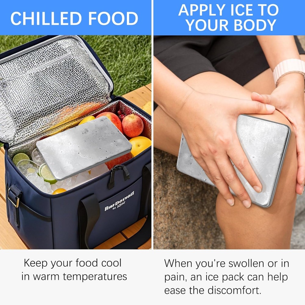 Stainless Steel Ice Pack for C - đánh giá và giá Outdoor Camping Fridge