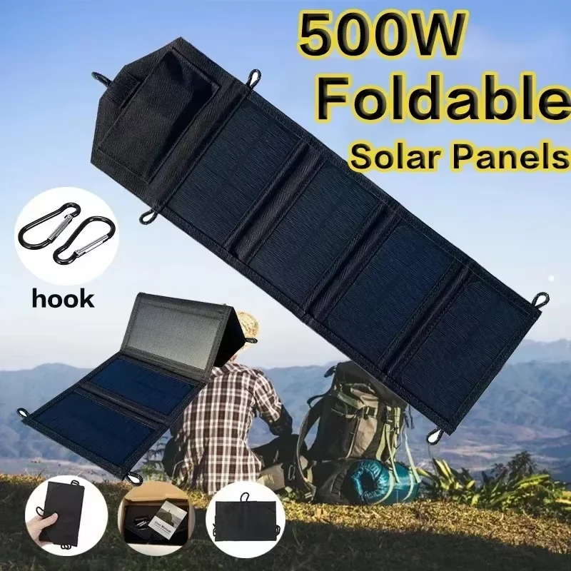 500W Foldable Solar Panel 4-Pa - đánh giá và giá Zd Outdoor Camping