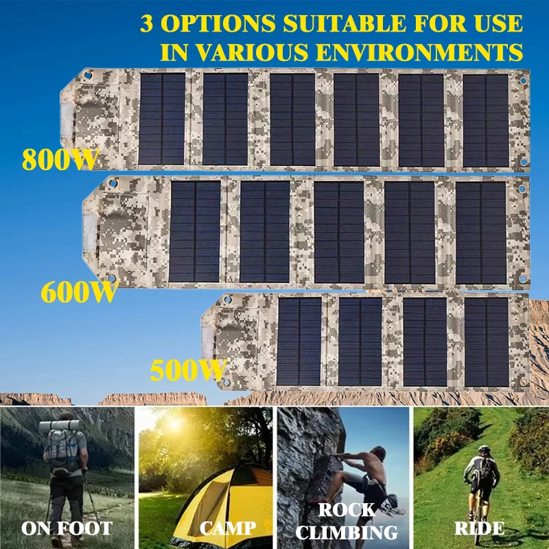 500W-800W Foldable Solar Charg - đánh giá và giá Zd Outdoor Camping