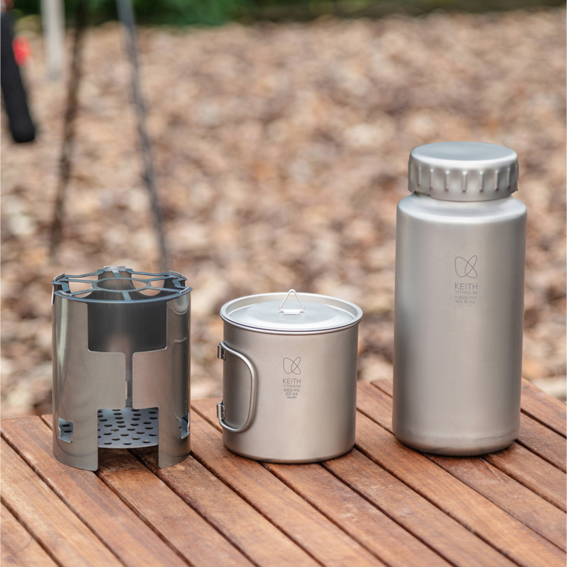 KEITH Pure Titanium Nesting Ca - đánh giá và giá Outdoor Camping Stove Wood