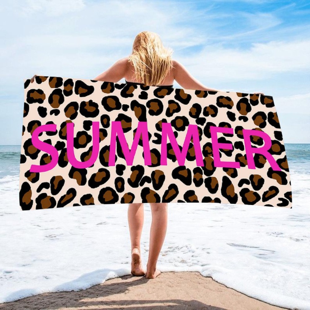Leopard Print Bath Towel 70x14 - đánh giá và giá Outdoor Camping Blanket