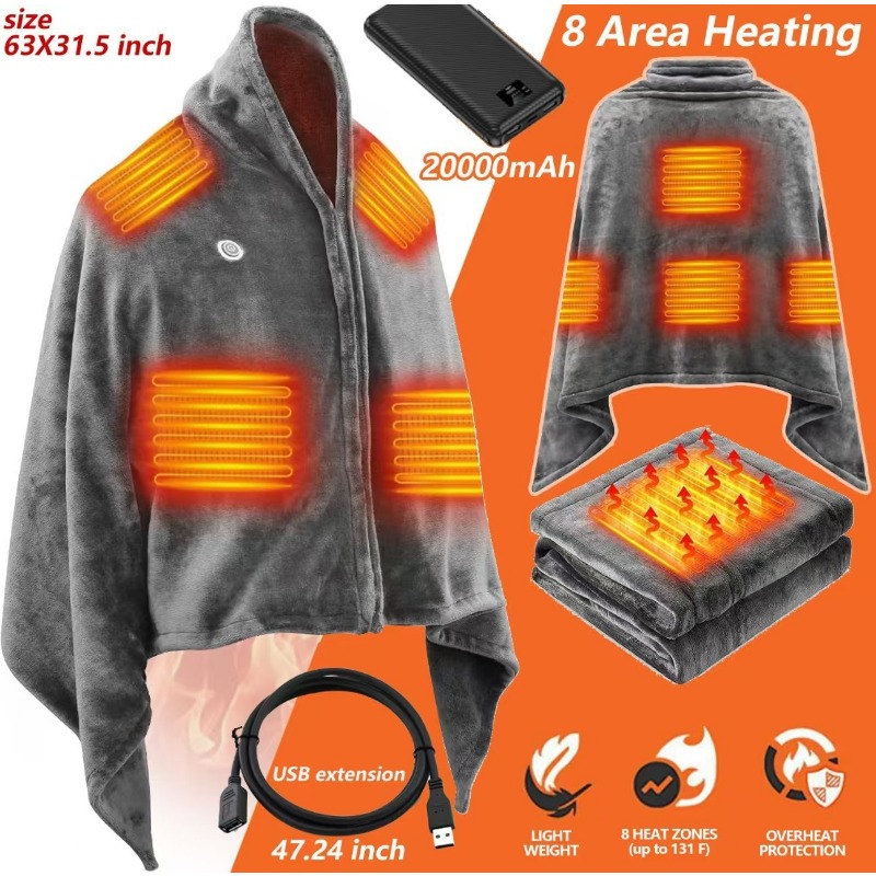 2025 NewUSB Heated Shawl Blank - đánh giá và giá Outdoor Camping Heated Blanket