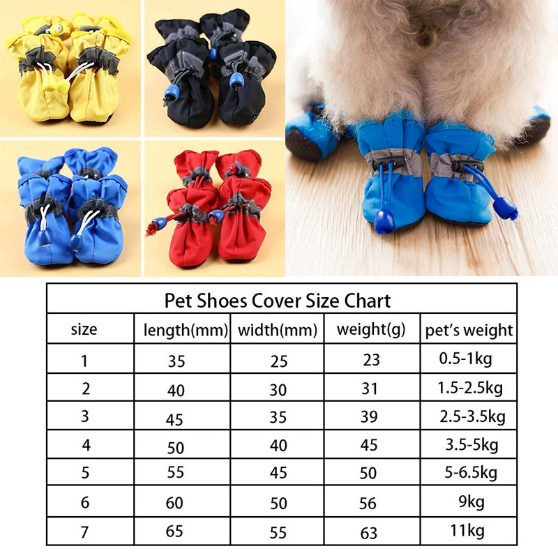 4PCS Small Dog Shoes Hiking Bo - đánh giá và giá Outdoor Camping Slippers