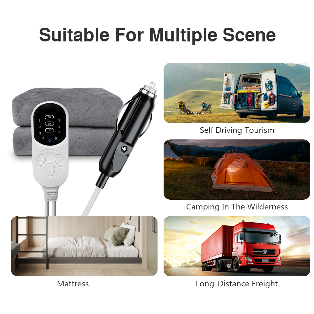 12V Cars Electric Blanket Heat - đánh giá và giá Outdoor Camping Heated Blanket