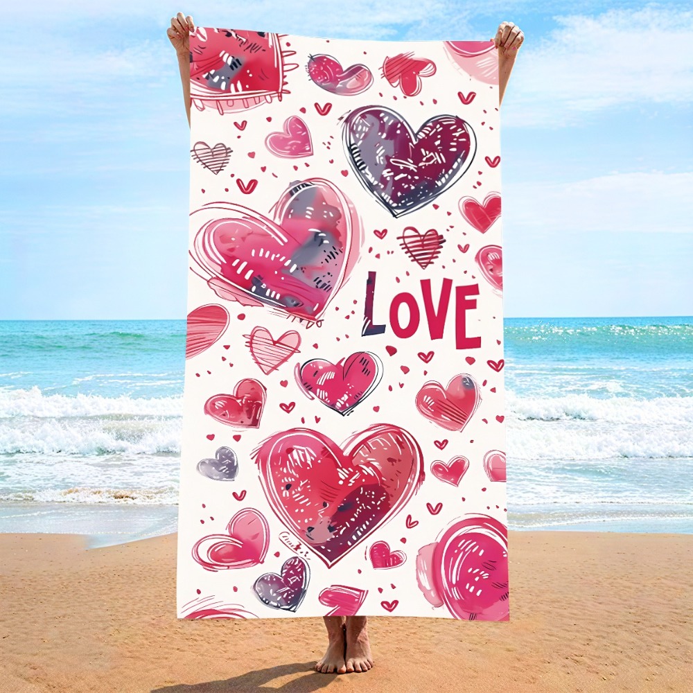 Heart Symbol Bath Towel 27x55i - đánh giá và giá Outdoor Camping Blanket