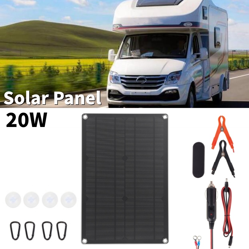20W Solar Panel Kit High Conve - đánh giá và giá Outdoor Camping Kit