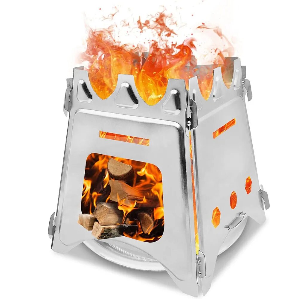 Xách Tay Cắm Trại Gỗ Bếp Với T - đánh giá và giá Outdoor Camping Stove Wood