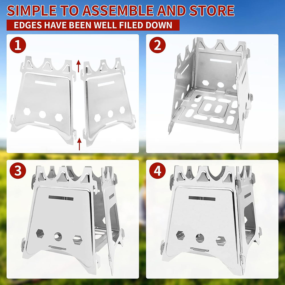 Xách Tay Cắm Trại Gỗ Bếp Với T - đánh giá và giá Outdoor Camping Stove Wood